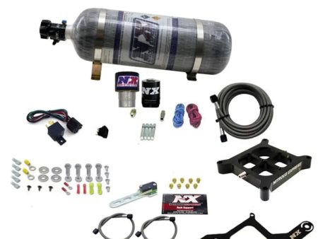 Nitrous Express Single Entry Crossbar RNC .178 4150 Flange Nitrous Kit (250-650HP) w Compsite Bottle Supply