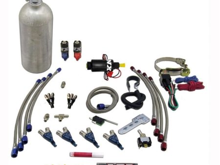 Nitrous Express 4 Cyl Piranha Nitrous Kit (For EFI Applications) w 1.4lb Bottle Online Sale