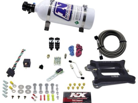 Nitrous Express 4150 Hitman Plus 4-BBL Nitrous Kit (50-200HP) w 5lb Bottle Online Sale