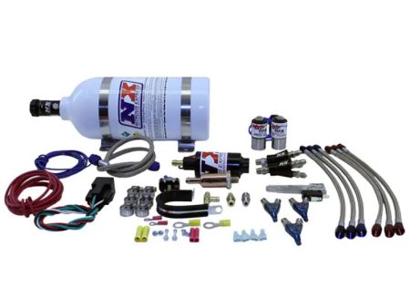 Nitrous Express Three Cyl Mainline Nitrous Kit w 2.5lb Bottle For Sale