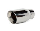 Yonaka Stainless Steel 2.5  Inlet 3.5  Outlet Angled Cut Exhaust Tip Hot on Sale