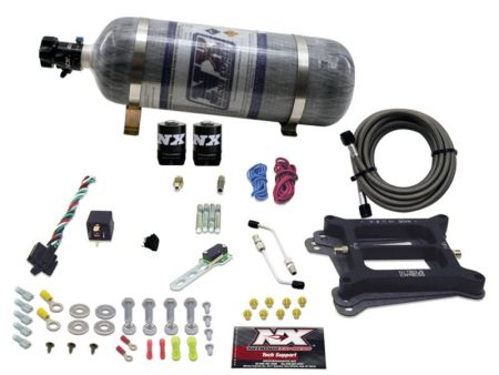 Nitrous Express 4150 4-BBL Alcohol Nitrous Kit (100-500HP) w Composite Bottle Sale