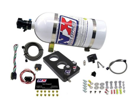 Nitrous Express 05-10 Ford Mustang 4.6L 3 Valve Nitrous Plate Kit (50-150HP) w 10lb Bottle Online now