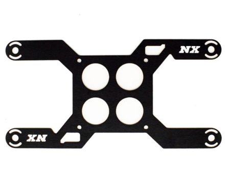 Nitrous Express Carb Plate Solenoid Bracket for Dominator (4 Solenoid) Online now