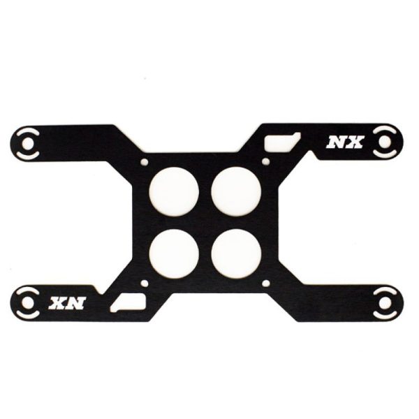 Nitrous Express Carb Plate Solenoid Bracket for Dominator (4 Solenoid) Online now