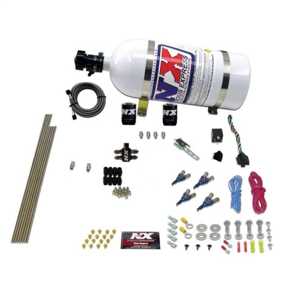 Nitrous Express 4 Cyl Gasoline EFI Nitrous Kit (50-250HP) w 10lb Bottle For Cheap