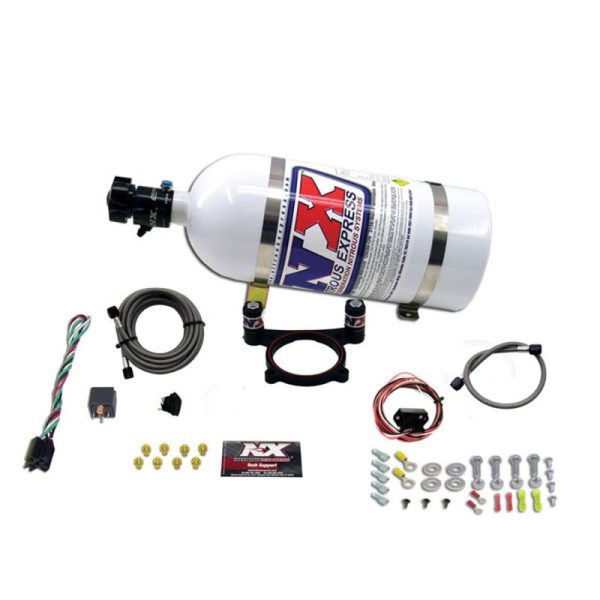 Nitrous Express 11-15 Ford Mustang GT 5.0L Coyote 4 Valve Nitrous Plate Kit (50-200HP) w 10lb Bottle Online now