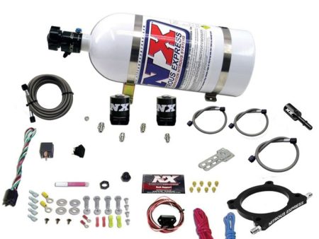 Nitrous Express 11-15 Ford Mustang GT 5.0L High Output Nitrous Plate Kit (50-250HP) w 10lb Bottle on Sale