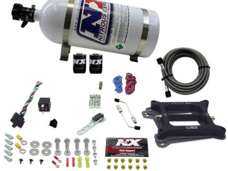 Nitrous Express 4150 4-BBL Alcohol Nitrous Kit (50-300HP) w 10lb Bottle Online Hot Sale