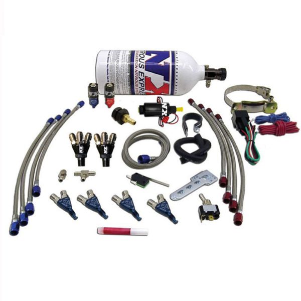 Nitrous Express 4 Cyl Piranha Nitrous Kit w 2.5lb Bottle For Sale