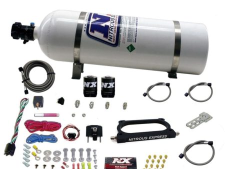 Nitrous Express 07-14 Ford Mustang GT500 Nitrous Plate Kit (50-250HP) w 15lb Bottle Online now