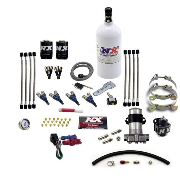 Nitrous Express 4 Cyl Piranha Nitrous Kit (Pro-Mod) w 2.5lb Bottle Sale