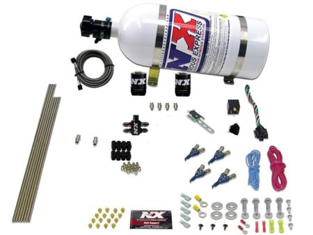 Nitrous Express 4 Cyl Gasoline EFI Nitrous Kit (50-250HP) w 10lb Bottle For Cheap