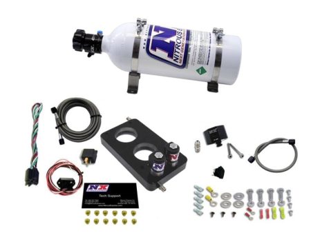 Nitrous Express 05-10 Ford Mustang 4.6L 3 Valve Nitrous Plate Kit (50-150HP) w 5lb Bottle Online Hot Sale