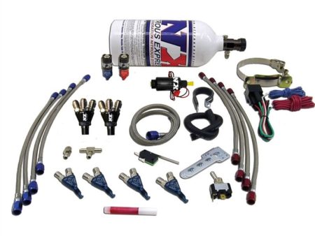 Nitrous Express 4 Cyl Piranha Nitrous Kit (For EFI Applications) w 2.5lb Bottle Online