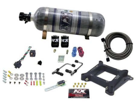 Nitrous Express 4150 Gemini Stage 6 Nitrous Kit (50-300HP) w Composite Bottle For Cheap