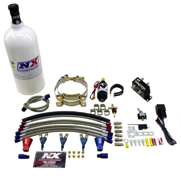 Nitrous Express Three Cyl Proton Nitrous Kit w 2.5lb Bottle For Discount