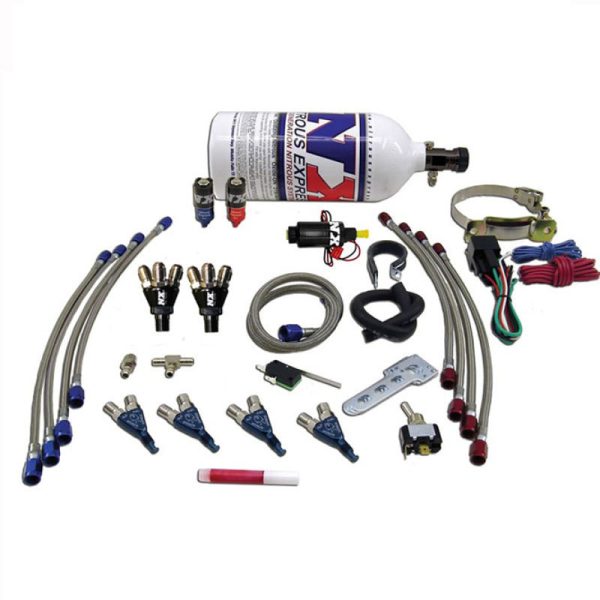 Nitrous Express 4 Cyl Piranha Nitrous Kit (For EFI Applications) w 2.5lb Bottle Online