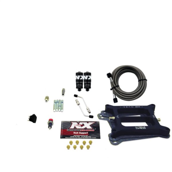 Nitrous Express 4150 Hitman 4-BBL Nitrous Kit (100-200HP) w o Bottle For Discount