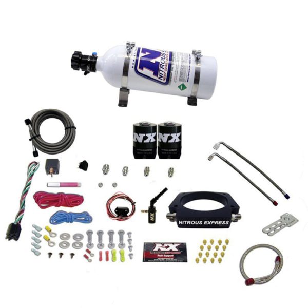 Nitrous Express 2014+ GM 6.2L Truck Nitrous Plate Kit (35-300HP) w 5lb Bottle Cheap