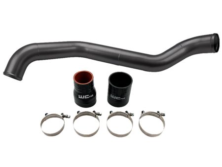 Wehrli 01-04 Chevrolet 6.6L LB7 Duramax Driver Side 3in Intercooler Pipe - Gloss Black Hot on Sale