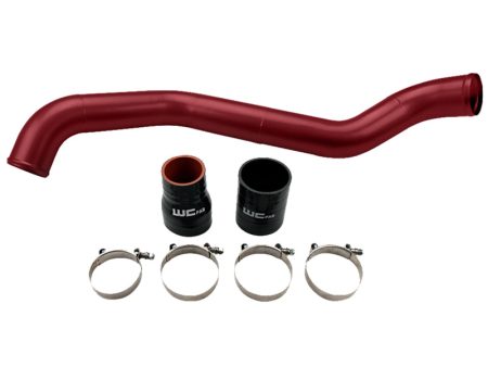 Wehrli 01-04 Chevrolet 6.6L LB7 Duramax Driver Side 3in Intercooler Pipe - WCFab Red For Sale