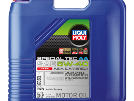 LIQUI MOLY 20L Special Tec AA Motor Oil SAE 5W40 Diesel Online