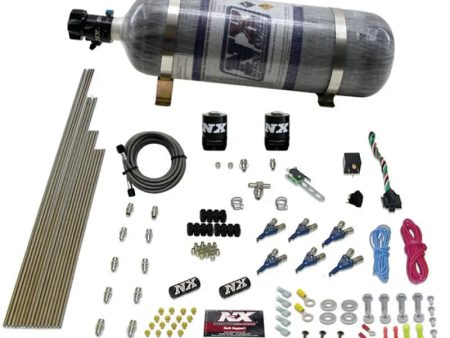 Nitrous Express V6AN Gasoline EFI Nitrous Kit (150-375HP) w Composite Bottle Fashion