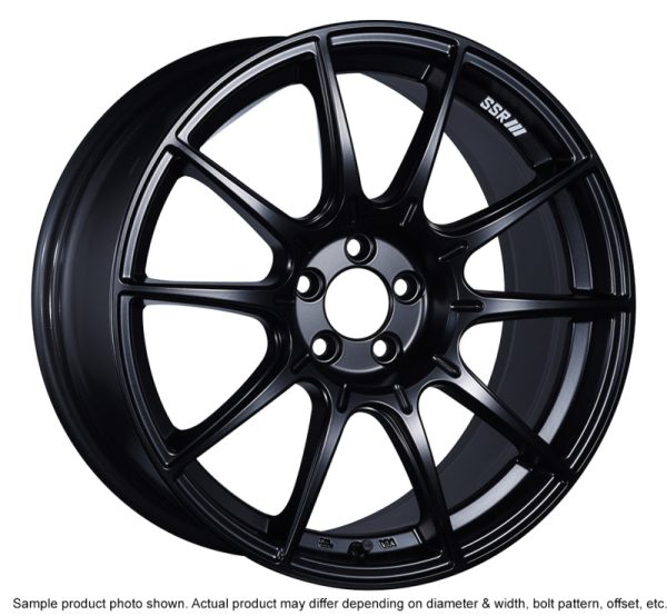 SSR GTX01 18x9.5 5x114.3 40mm Offset Flat Black Wheel Fashion