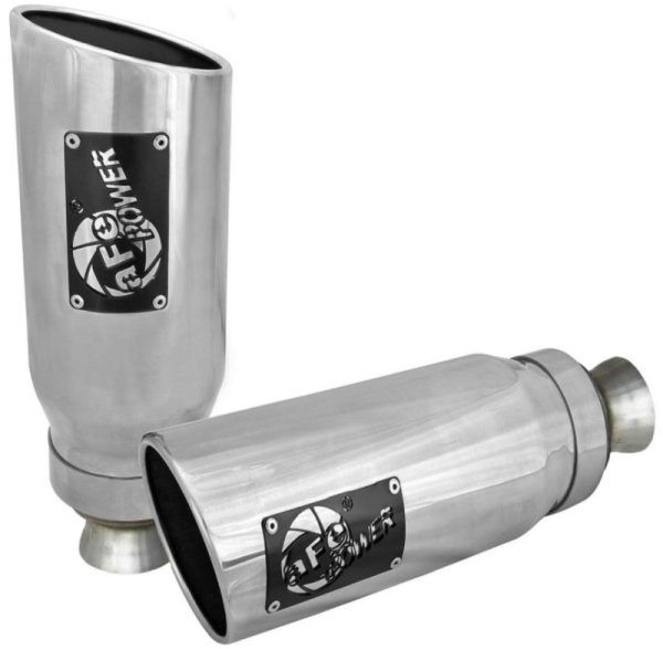 aFe MACH Force-XP 4-1 2in Steel OE Replacement Exhaust Tips - 2021+ Dodge Ram (5.7L V8) - Polished on Sale