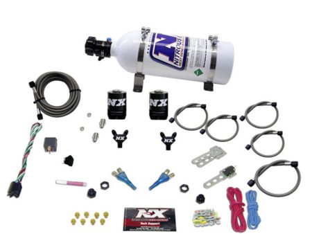 Nitrous Express GM EFI Dual Nozzle Nitrous Kit (100-300HP) w 5lb Bottle Fashion