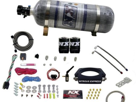 Nitrous Express 2014+ GM 6.2L Truck Nitrous Plate Kit (35-300HP) w Composite Bottle For Sale