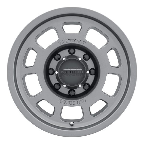 Method MR705 17x8.5 0mm Offset 8x6.5 130.81mm CB Titanium Wheel Fashion