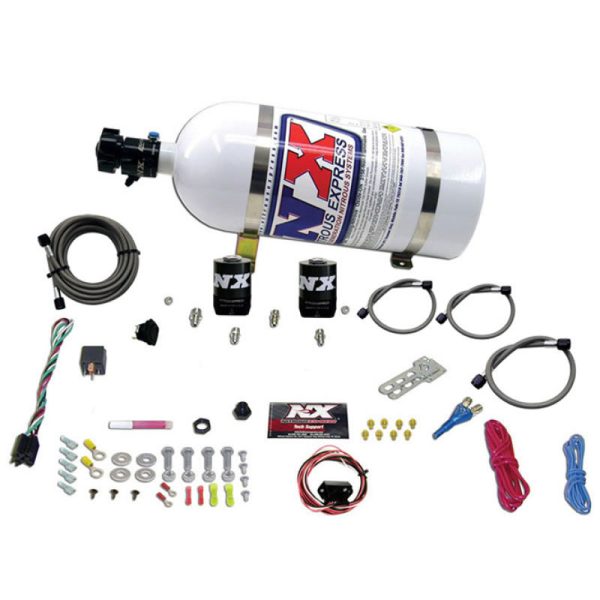 Nitrous Express 10-15 Chevrolet Camaro (5th Gen) Single Nozzle Nitrous Kit (35-150HP) w 10lb Bottle For Sale