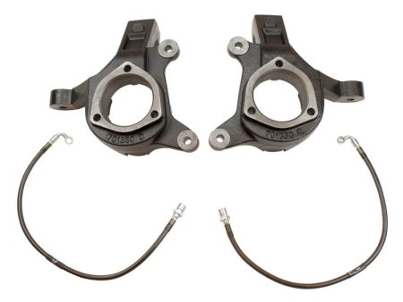 MaxTrac 07-16 GM C1500 2WD 3in Front Lift Spindles w Extended DOT Compliant Brake Lines Online Sale