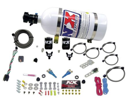 Nitrous Express 08-10 Dodge Viper EFI Dual Nozzle (100-300HP) w 10lb Bottle For Sale