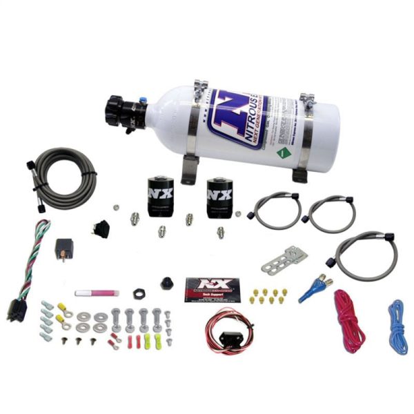 Nitrous Express 10-15 Chevrolet Camaro (5th Gen) Single Nozzle Nitrous Kit (35-150HP) w 5lb Bottle Online